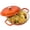 Orange, variant on Multi-Function Enameled Cast Iron Dutch Oven with Self-Basting Lid, 3QT Cast iron soup pot, Ideal for Braising, Baking, Stewing & Soup, Works on All Stovetops Including Induction