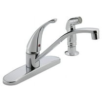 Peerless Tunbridge Choice One Handle Chrome Kitchen Faucet Side Wand Included