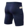 thumbnail image 4 of Men Compression Shorts Running Spandex Underwear with Pockets Workout Gym Athletic Sports Tight Shorts Nw941eg Men Shorts Mens Workout Shorts Pack Mens Wear Clothes, 4 of 4
