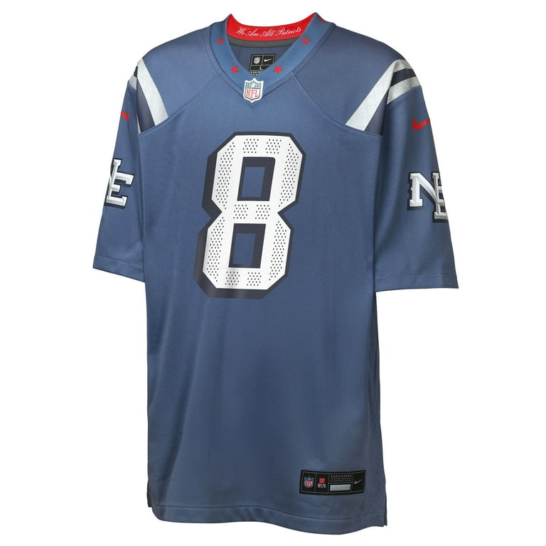 Youth Nike Stefon Diggs Storm Blue New England Patriots 2025