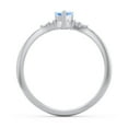 thumbnail image 4 of Birthstone Heart Ring with Shoulder Accents - Blue Topaz (December), 4 of 4
