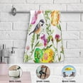 thumbnail image 5 of SKYSONIC 2 Pack Easter Eggs Grass Hand Towels, Spring Birds Floral Kitchen Towel Ultra Soft and Absorbent,Decorative Fingertip Face Towel for Bathroom Hotel, 28.3"x14.4", 5 of 6