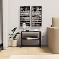 thumbnail image 3 of Mesa Auxiliar MORU POP Anahuac Mesa lateral con estantes Gris Oscuro Moderno Minimalista, 3 of 9