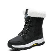 Women's Warm Waterproof Comfortable Mid Calf Winter Outdoor Snow Boots