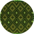 thumbnail image 1 of Ahgly Company Indoor Round Oriental Green Traditional Area Rugs, 5' Round, 1 of 1