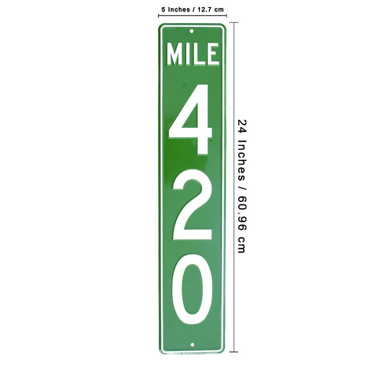 Funny Weed Mile 420 Marker Street HIGHway Sign Marijuana Man Cave Bar Wall Decor Funny Weed Mile 420 Marker Street HIGHway Sign Marijuana Man Cave Bar Wall Decor