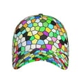 thumbnail image 2 of Daiia Colorful Tie Dye Stained Glass print Baseball Cap Men Women Golf Dad Hat Adjustable Original Classic Low Profile Hat Unconstructed Plain Cap, 2 of 9