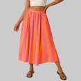 thumbnail image 2 of Maxi Skirts for Women Casual Comfort A line Summer Skirts Flowy Skirt Elegant Striped Midi Skirt Fashion for Daily Wear, 2 of 5