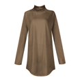 thumbnail image 6 of UoCefik Dressy Tops for Women Plus Size Long Sleeve Turtleneck Shirts Fall Solid Color Tunic Tops Mock Neck Winter Blouses Clothes Loose Fit Sweatshirts Camel XXL, 6 of 6