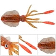 thumbnail image 4 of Soft Bait, Bright Color Artificial Squid Fish Lure  For Sea Boat Fishing Red,gray,transparent Color, 4 of 8