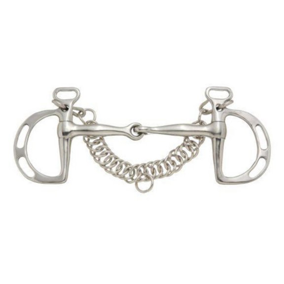 Kelly Silver Star Slotted Kimberwicke Snaffle Bit