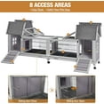 thumbnail image 7 of MEDEHOO Rabbit Hutch Indoor Outdoor Bunny Cage Upgrade Large Space for Rabbit,Guinea Pig,Bunny and Other Small Animals,On Wheels Move Easily., 7 of 7
