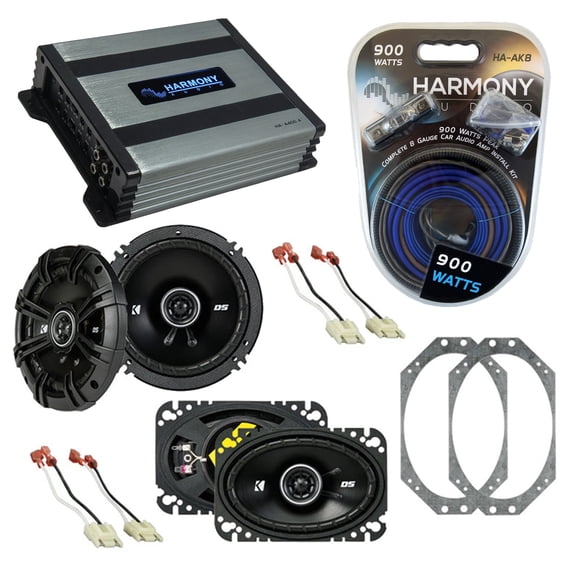 Fits Jeep Wrangler 1997-2006 Speaker Replacement Kicker DSC46 DSC65 HA-A400.4 Amp