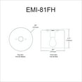 thumbnail image 3 of EMI-81FH-AGB-MB Dainolite Emilia - 1 Light Flush Mount-Aged Brass Finish, 3 of 3