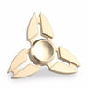 DeagoÂ® - Real Brass Copper TRI Fidget Spinner Gyro Toy Bearing Game For Kid & Adults Finget Torqbar Long time Spin