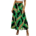 thumbnail image 1 of Faldas de las Mujeres Midi Moda de Gasa Impresa Midi Falda para las Mujeres, Falda Fluida Casual para el Uso de Primavera Y Verano, 1 of 7
