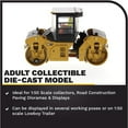 thumbnail image 3 of CAT Caterpillar CB-13 Tandem Vibratory Roller with Cab and Operator High Line Series 1/50 Diecast Model by Diecast Masters 85595, 3 of 8