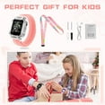 thumbnail image 7 of SHANNA 4G Smart Watch for Girls Boys, Smart Watch Phone with Calling, SOS, GPS, Camera, Flashlight, GPS Tracker for 3-12 Years Kids Birthday Xmas Gift, Pink, 7 of 7