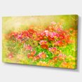 thumbnail image 2 of Colorful Spring Garden with Flowers - Large Floral Canvas Artwork, 2 of 3