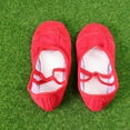 thumbnail image 4 of Jiandong dance shoes Ballet Shoes Sole Canvas Leather Dance Practice Shoe Slippers Children Girls Kids Womens Flats Flat(8.86X3.74X2.36Inch), 4 of 10