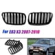 thumbnail image 2 of 1Pair Shiny Black Front Grille Bumper Kidney Grille for E83 X3 Facelift 2007-2010, 2 of 5