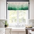 thumbnail image 2 of Green Botanical Valances for Windows Farmhouse Kitchen Curtains Valances Rod Pocket Valance Curtains for Kitchen Windows Spring Summer Farmhouse Retro Beige Window Valances for Bathroom 54"x18", 2 of 6