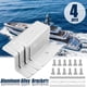 thumbnail image 5 of Kenally 4 piezas Panel solar Universal RV Car Camper Bracket Z Yacht Soportes de montaje Aleación de aluminio Pieza de repuesto Kit fijo Herramientas y ferretería, 5 of 6