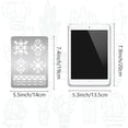 thumbnail image 2 of Ethnic Aztec Theme Stainless Steel Metal Cutting Dies Stencils for DIY Scrapbooking/Photo Album Decorative Embossing Matte Stainless Steel Color Mixed Shapes 190x140mm, 2 of 7