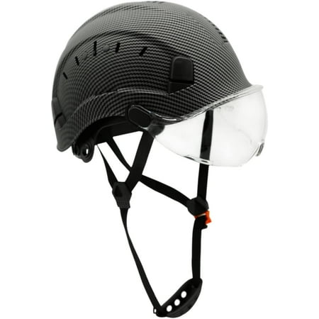 

YAAN Construction Hard Hats with Visor - Adjustable Vented Safety Helmet for Men Women 6-Point Suspension High Impact ABS Work Hardhats for Industrial Outdoor Indoor