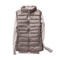 thumbnail image 3 of DBAIXID Women’s Packable Puffer Vest Sleeveless Lightweight Hooded Full Zip Warm Winter Puffy Vest Jacket Coat 2024 BR M, 3 of 4