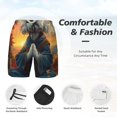 thumbnail image 3 of Honeii Sunset Meditating Bichon Frise Print Men's Swim Shorts,Mens Swim Trunks,Breathable Mesh Beach Shorts for Swimming,Surfing, and Beach Activities-XX-Large, 3 of 6