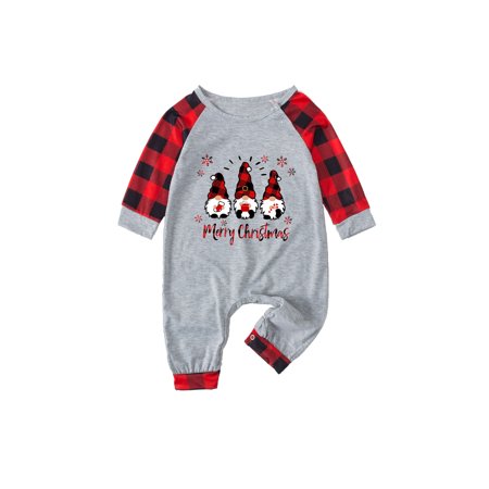 

LYXSSBYX Christmas Pajams Family Matching Fashionable Christmas Print Family European And American Pajamas Parent-child Suit Baby