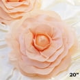 thumbnail image 2 of Efavormart 2 Pack 20” 3D Craft Rose Blush Real Feel Foam Rose for DIY Wedding Bouquets Arrangements Party Home Decorations, 2 of 11