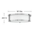 thumbnail image 7 of Hinkley Lighting - Three Light Flush Mount - Foyer - Lowell - 21W 3 LED Large, 7 of 7