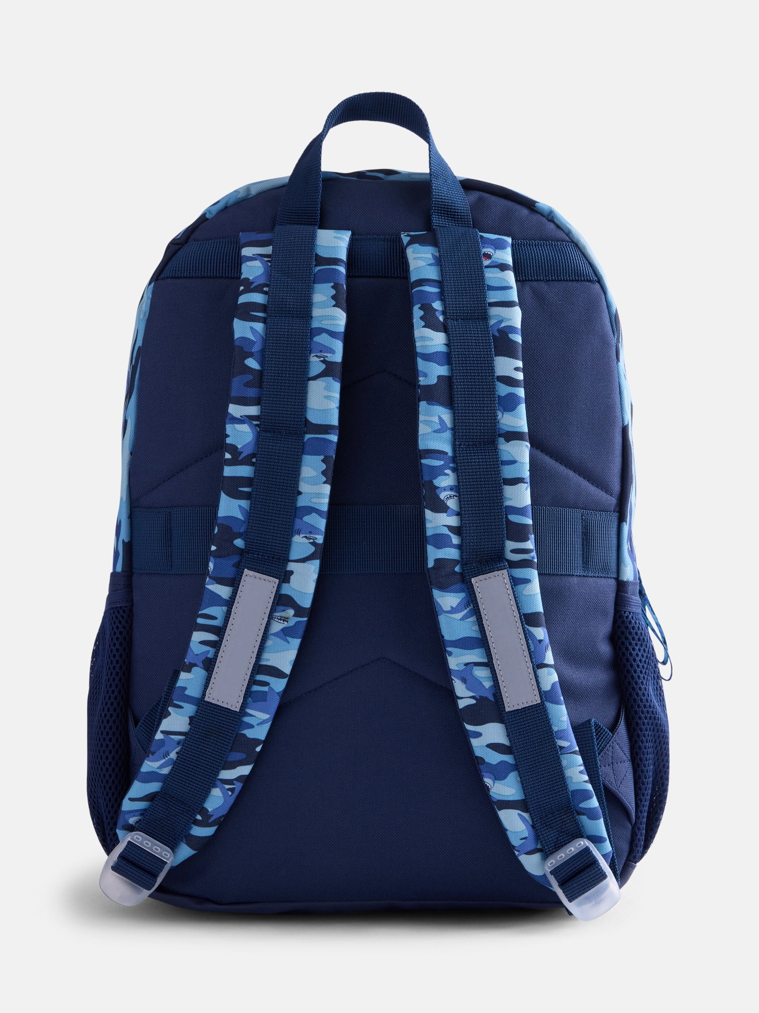 Wonder Nation Boy's 17" Shark Bite Backpack & Lunch Set, Blue