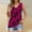 Hot Pink, variant on Summer Tank Tops for Women Fashionable Printed V-Neck Sleeveless