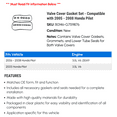 thumbnail image 2 of Valve Cover Gasket Set - Compatible with 2005 - 2008 Honda Pilot 2006 2007, 2 of 2