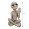 thumbnail image 2 of DIY Alien Martianos Escultura Escultura Resina Miniatura Alien Outer Space Decoración de jardín, 2 of 7