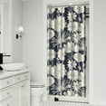 thumbnail image 2 of Watercolor Farmhouse Floral Shower Curtain – Artistic Country Garden Design, 36x72 Inches, 2 of 5