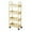Yellow, variant on YiJuHui 1pcs Multipurpose Rolling Storage Cart with 4-Tier Shelves, Organizer Rack for Kitchen Bathroom Living Room, Mobile Utility Cart with Wheels for Home Organization 35*22*97CM