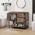 thumbnail image 6 of ELECWISH Bathroom Vanity, 36" Bathroom Vanity with Sink Combo Set, Dark Brown Modern Wood Bathroom Cabinet with White Ceramic Bathroom Sink, 6 of 9