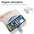 thumbnail image 6 of ELEHOLD Case for iPhone 15 Pro Max,2 in 1 Detachabl Wallet Plating Clear Case with Card Holder[Compatible with MagSafe Accessories],Silver, 6 of 11