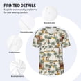 thumbnail image 3 of Uemuo Hawaiian Style Print Mens Polo Shirts Baseball T-shirt Performance Short Sleeve Golf Shirt Moisture Wicking Athletic Casual Collared T-Shirt-X-Large, 3 of 7