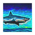 thumbnail image 4 of "White Shark in Fauvism" - Canvas, 4 of 25