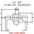 thumbnail image 3 of Satin Nickel Passage Lever Hall Closet - Style 6300DC, 3 of 3