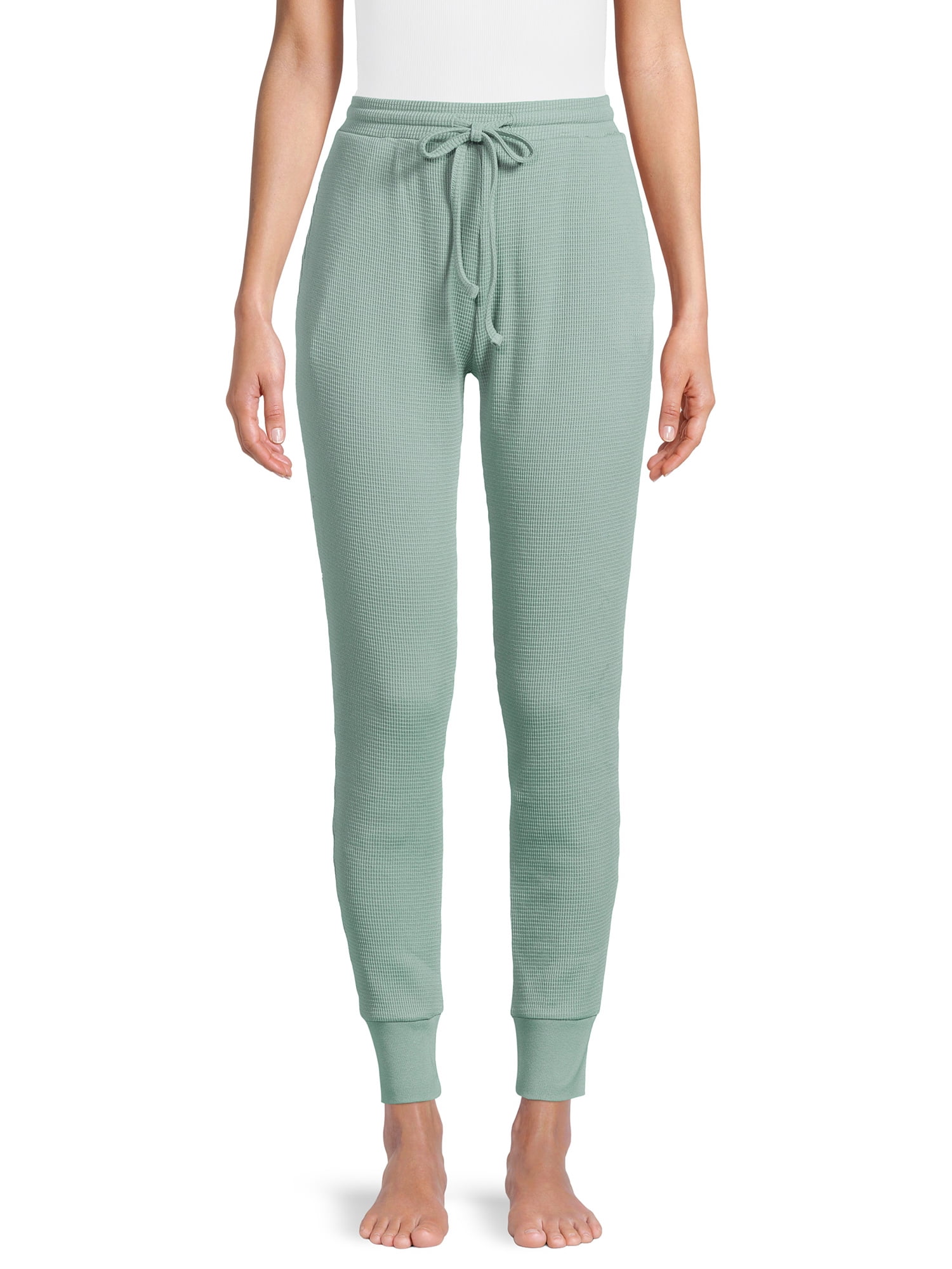 Waffle Knit Thermal Jogger Pants 
