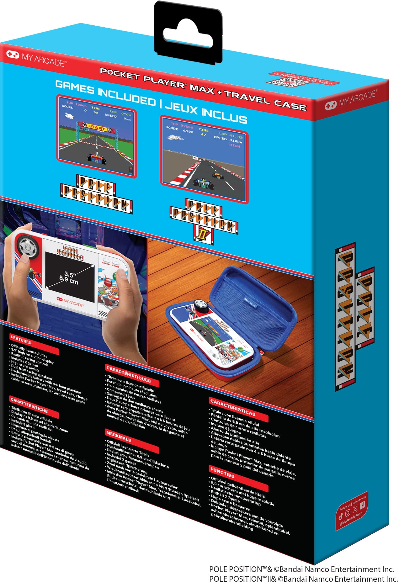 MyArcade - Pole Position Pocket Player Max Portable Handheld Gaming System