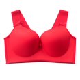 thumbnail image 3 of Sngxgn Sport Bra for Women Seamless Padded Active Workout Gym Yoga Crop Tank Top(Red,38/85C), 3 of 9
