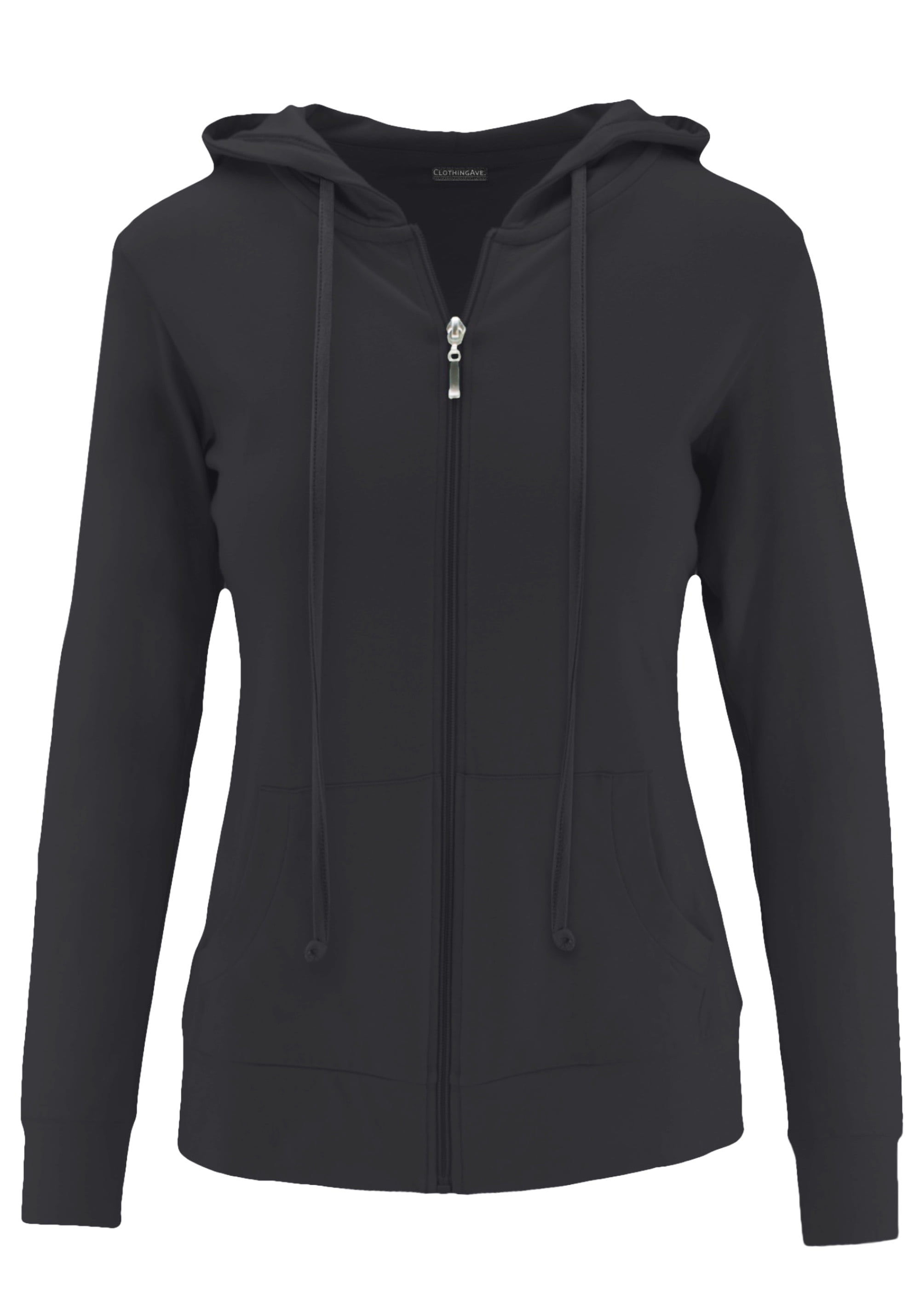 Clothing Ave ClothingAve. Womens Lightweight Comfy ZipUp Hoodie Active, Casual, Running