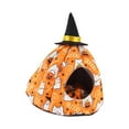thumbnail image 3 of Halloween Calabaza Nido Nido Casa Hábitat Impreso Accesorios para Mascotas Dormir Cueva Carpa Cama Cálida para Animales Pequeña Mascota Hámster S SM SunniMix Casa Nido, 3 of 8